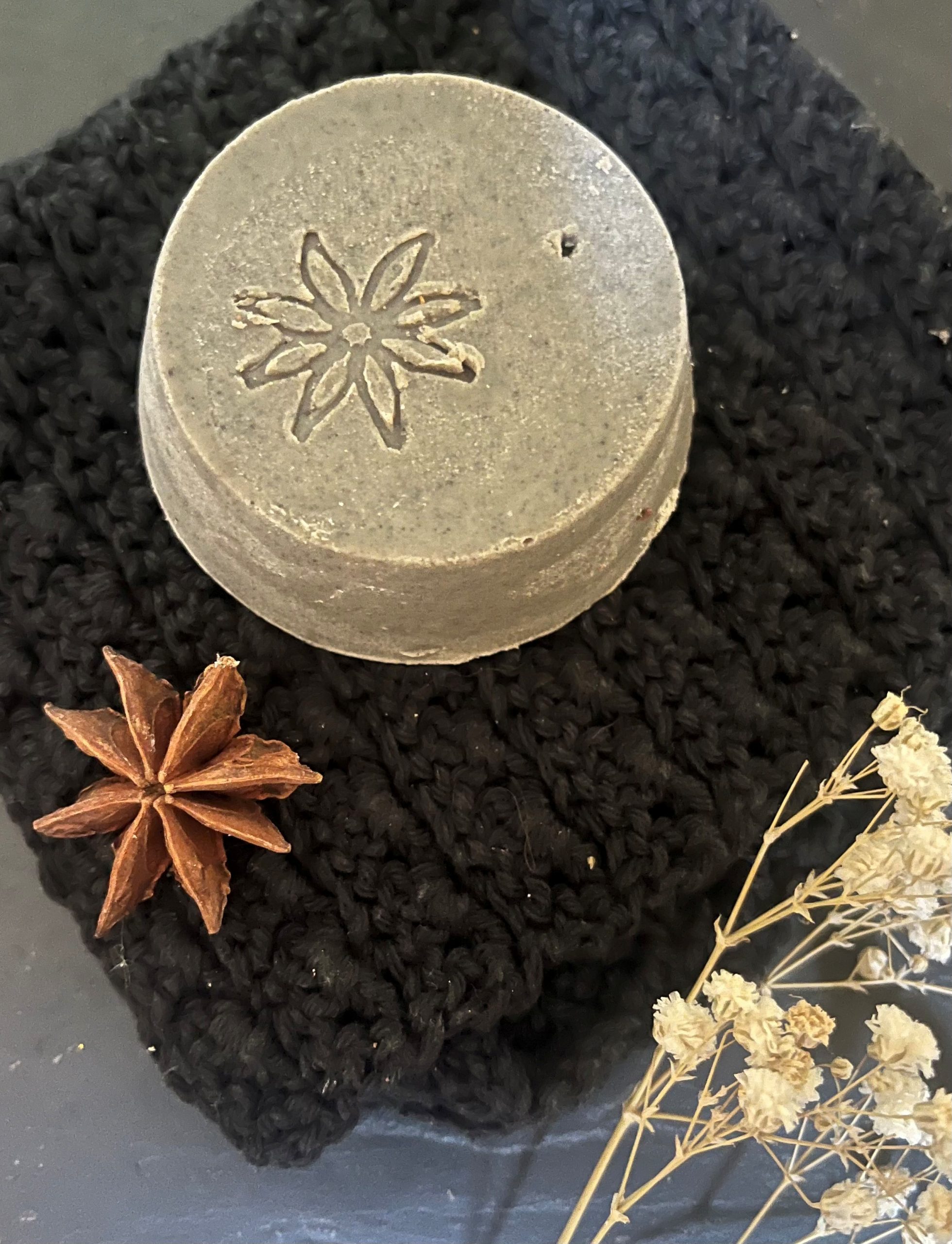 Black Clay Soap with Mediterranean scents