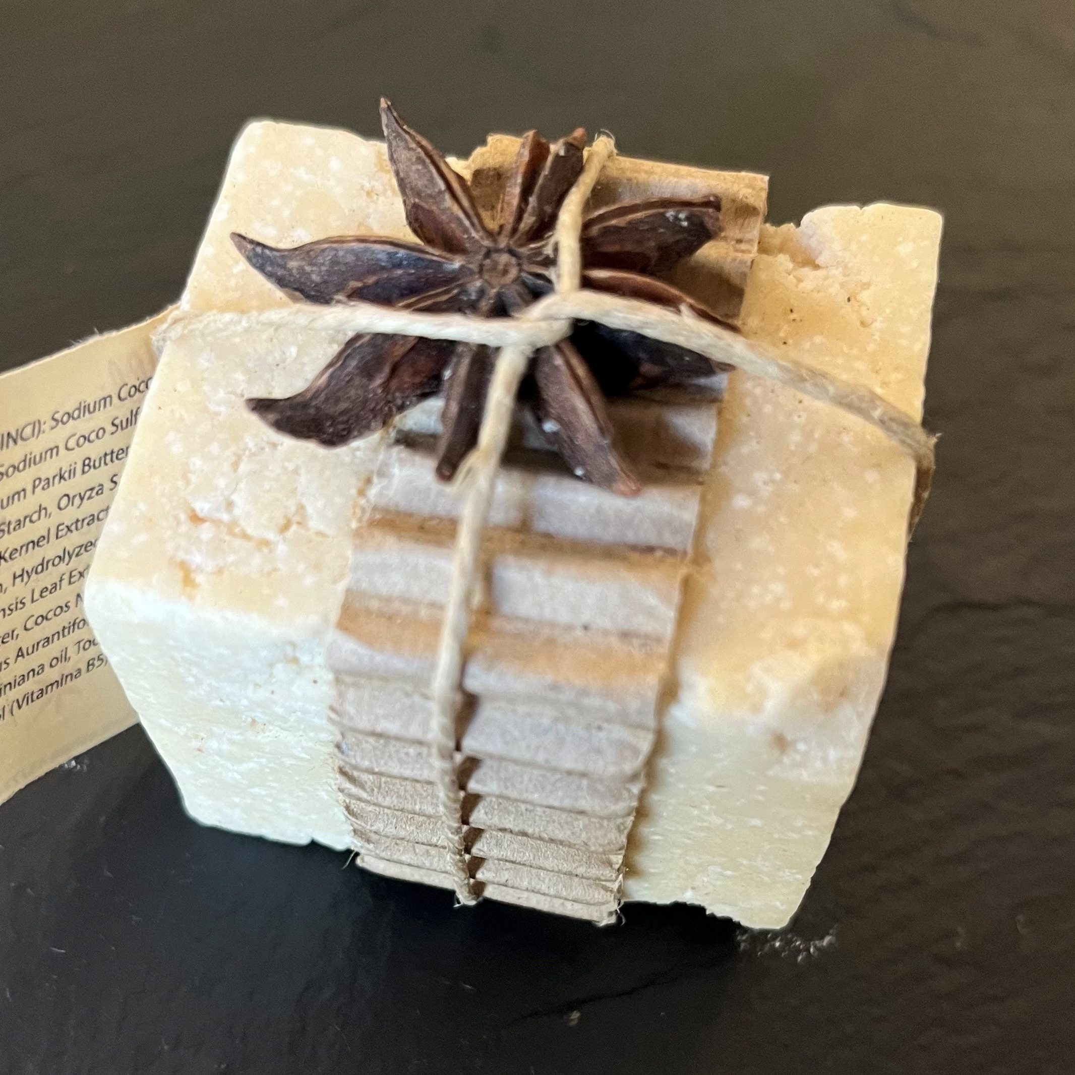 White solid shampoo bar for normal hair