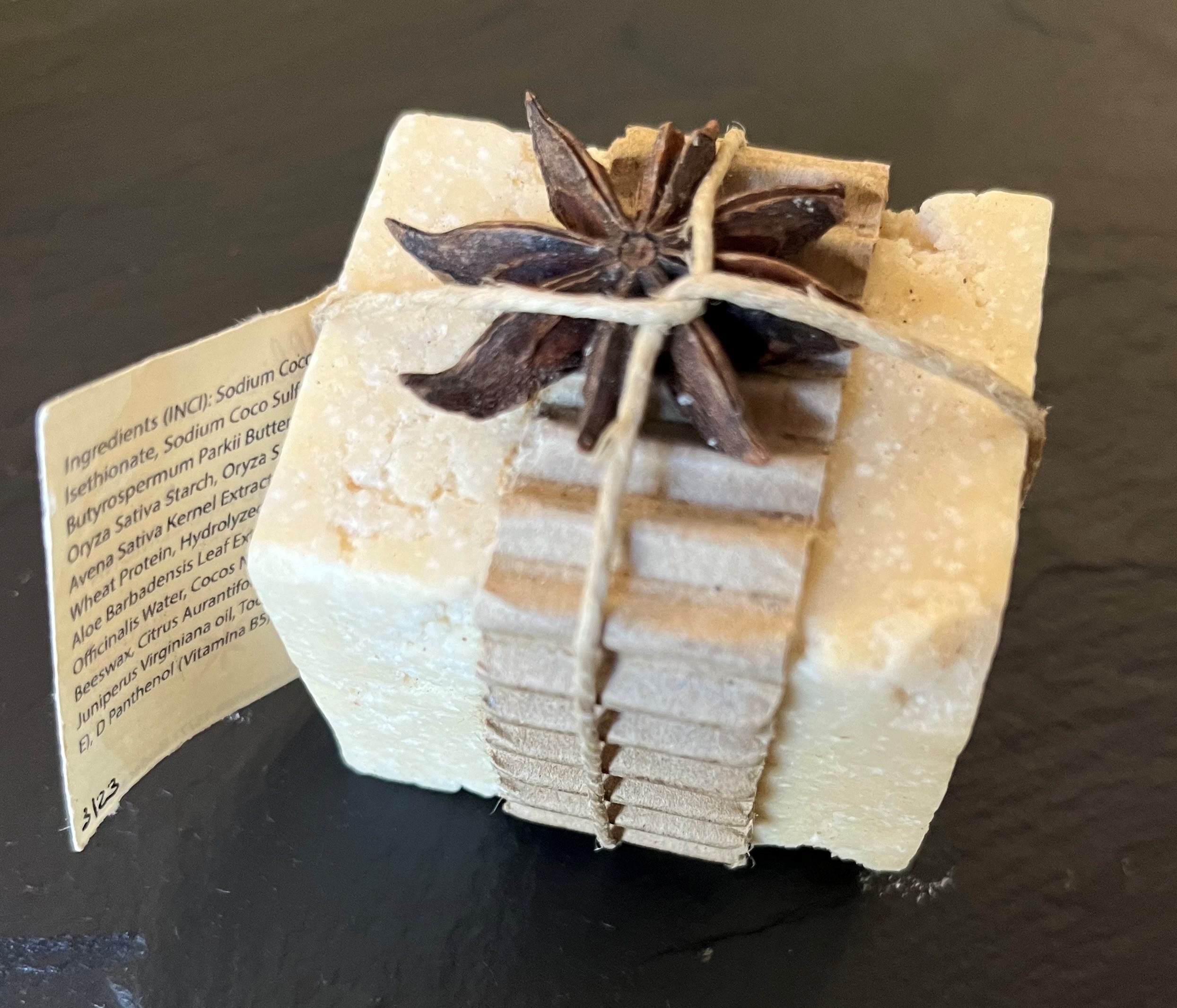 White Solid Shampoo Bar for normal hair