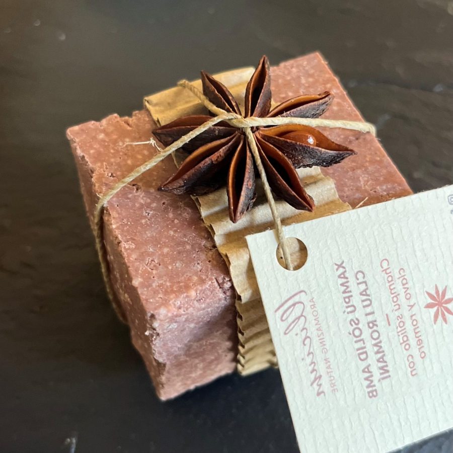 Red Shampoo Bar for dry and damage, curly hair